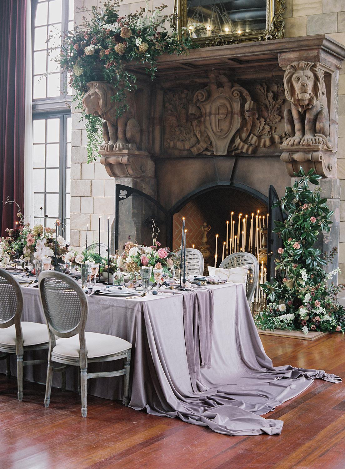 Dover Hall wedding reception table