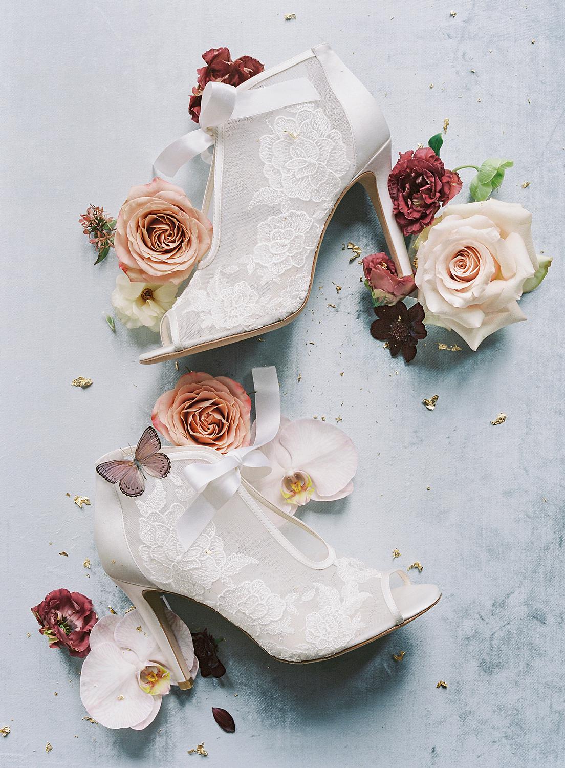 Shoes for bride's wedding at Dover Hall