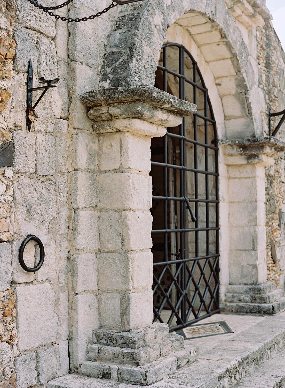 Detail shot of the church at Altos De Chavon