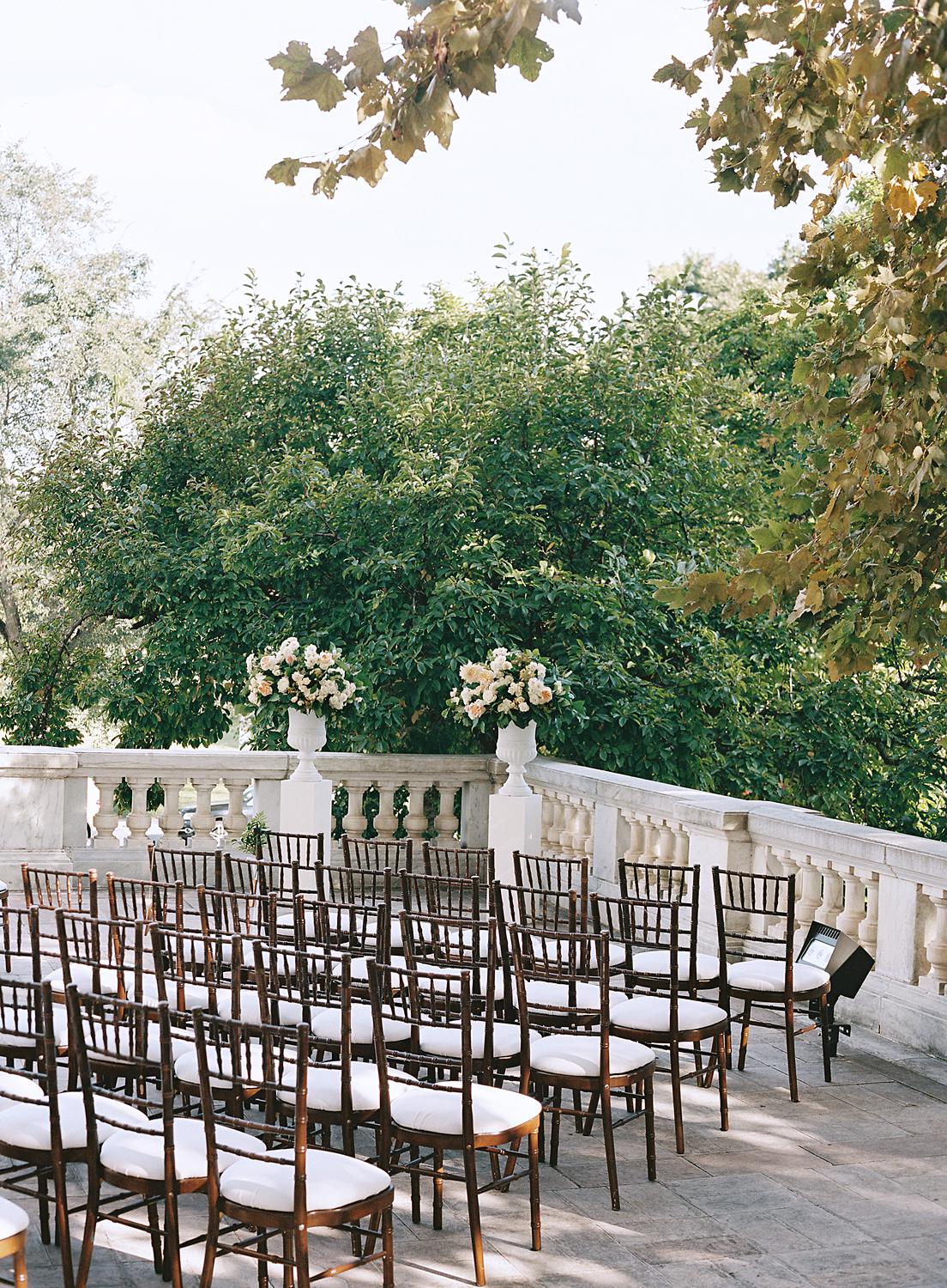 Ceremony site for Dar Constitution Hall wedding.