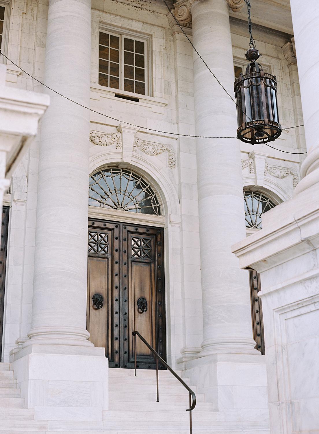 Exterior doors of DAR Constitutional Hall.